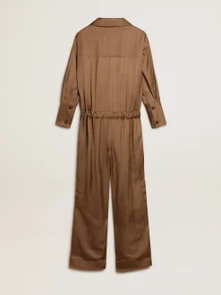 Clearance Golden Goose Macacão de viscose bege mocha Coleção Journey