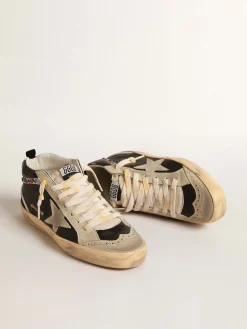 Clearance Golden Goose Mid Star LTD de napa com estrela de suede e lista com tachas Cabedal de napa preta