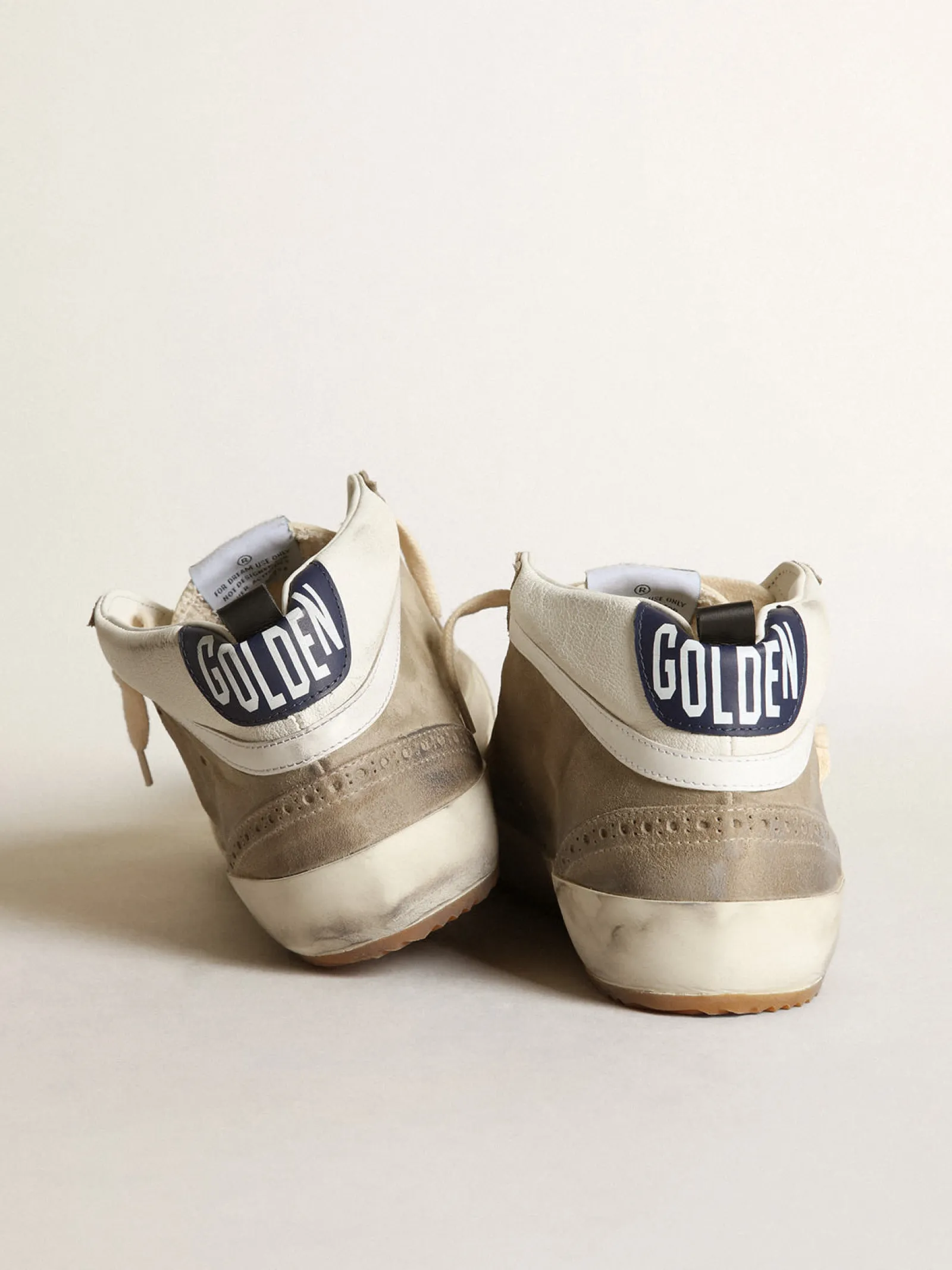 Clearance Golden Goose Mid Star masculino de suede havana-rosado e estrela de couro vermelho Cabedal de suede havana-rosado