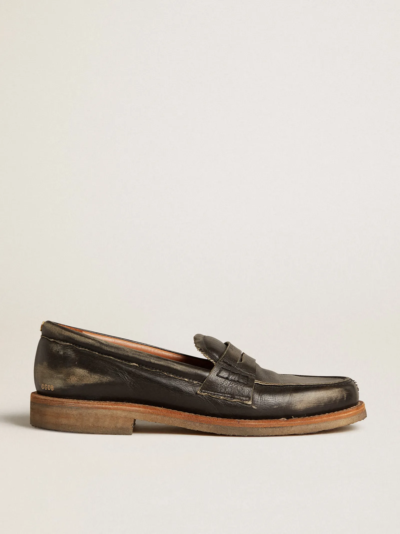 Sale Golden Goose Mocassim Jerry Feminino de couro preto Cor: preto