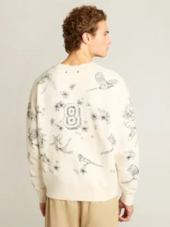 Shop Golden Goose Moletom CNY cor branco usado Cor: branco usado
