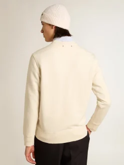 Fashion Golden Goose Moletom de algodão branco usado Coleção Journey