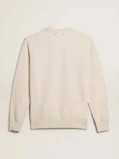 Fashion Golden Goose Moletom de algodão branco usado Coleção Journey