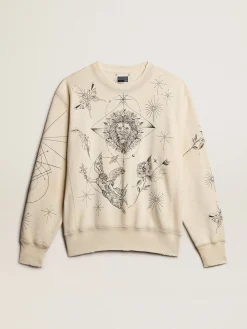 Sale Golden Goose Moletom branco usado Exclusivo HAUS of Dreamers