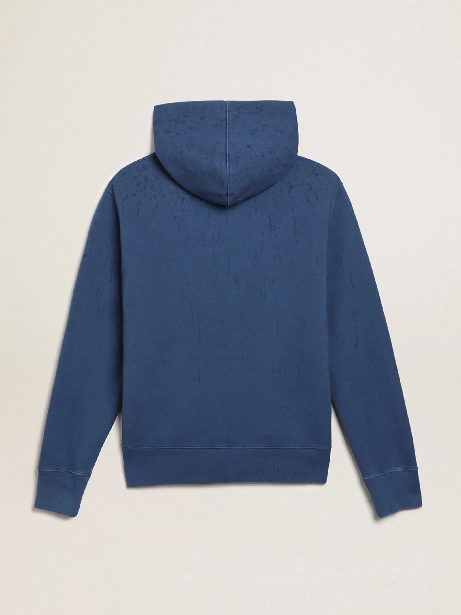Discount Golden Goose Moletom masculino azul-marinho com inscrição Cor: azul-marinho