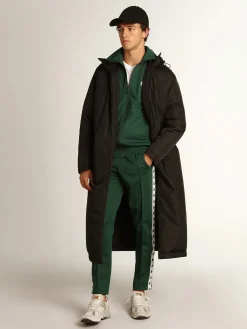 Best Golden Goose Moletom masculino verde brilhante com zíper Star Collection