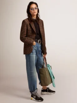 Flash Sale Golden Goose Pulôver feminino de gola redonda de lã preta Cor: preto