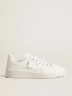 New Golden Goose Purestar Feminino com base vegetal e estrela e talão brancos Tênis 100% vegano