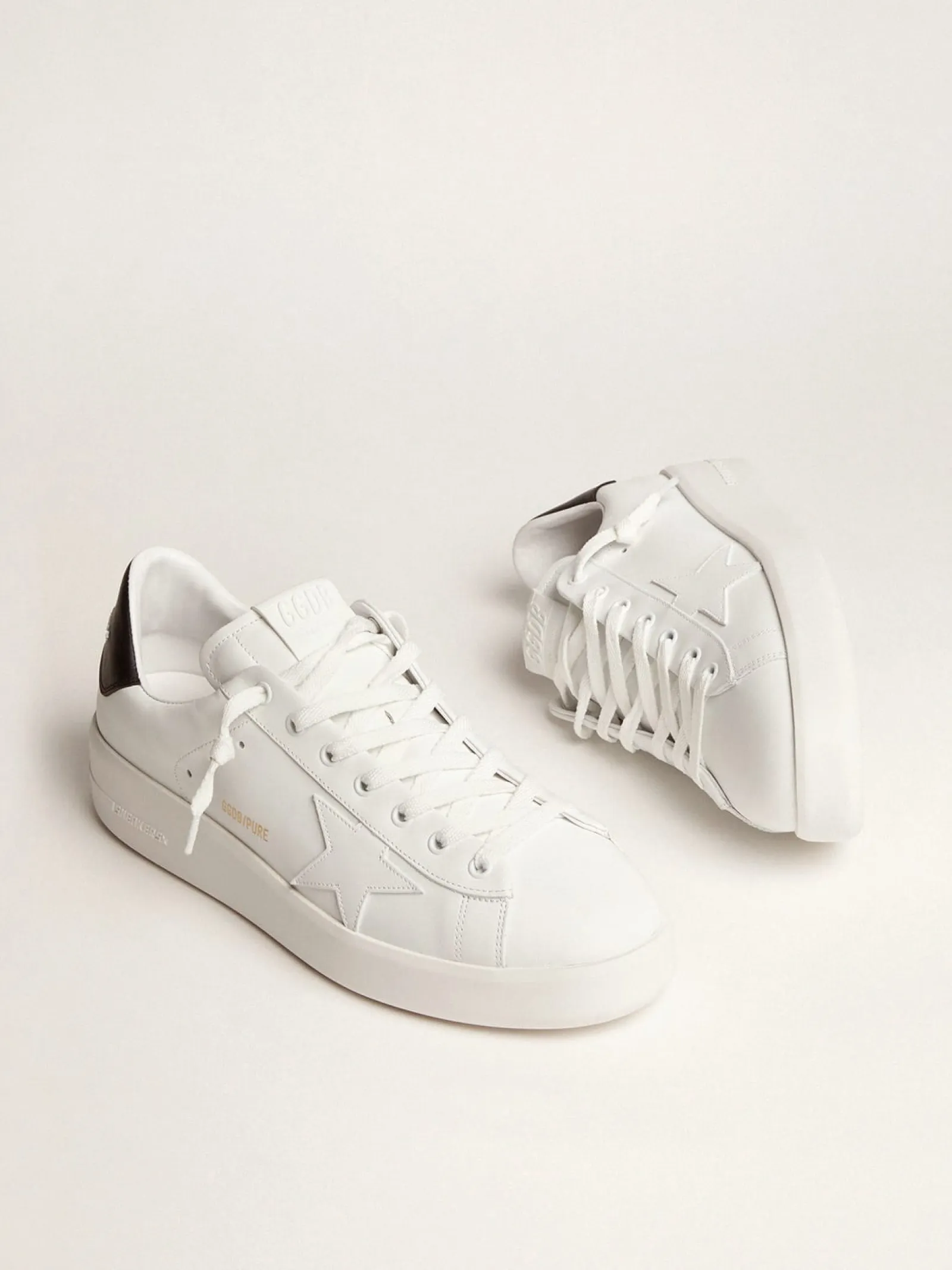 Cheap Golden Goose Purestar masculino preto Cabedal: 100% couro de bezerro