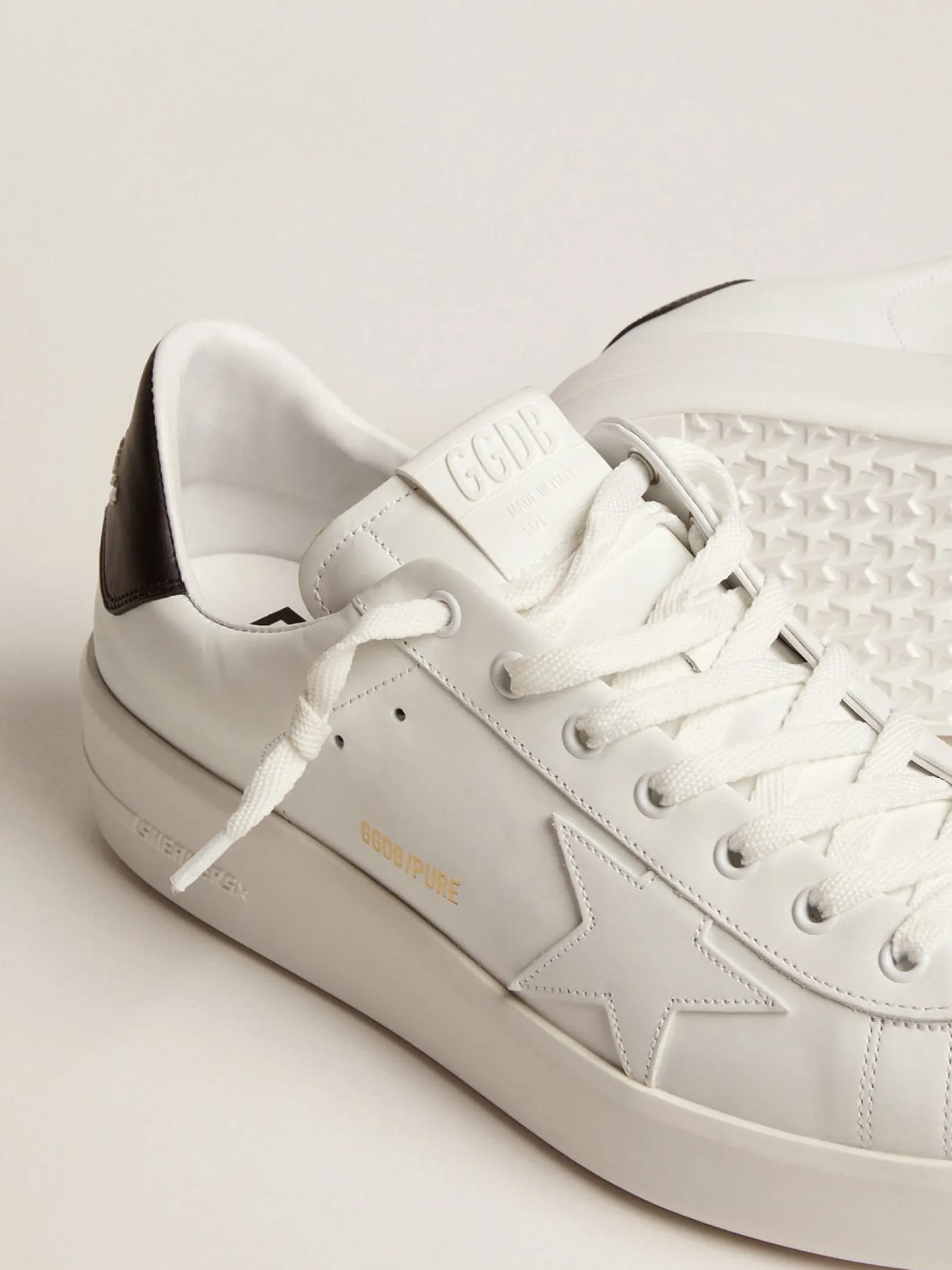 Cheap Golden Goose Purestar masculino preto Cabedal: 100% couro de bezerro