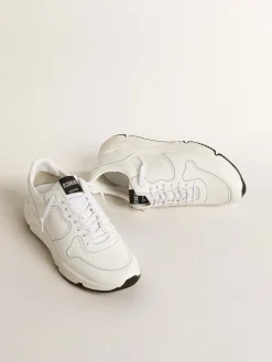 Sale Golden Goose Running Sole Feminino com base vegetal e estrela e talão brancos Tênis 100% vegano