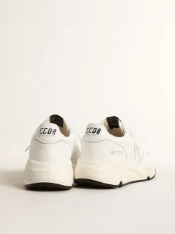 Sale Golden Goose Running Sole Feminino com base vegetal e estrela e talão brancos Tênis 100% vegano