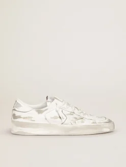 Flash Sale Golden Goose Stardan Masculino branco de couro Cabedal: 100% couro bovino