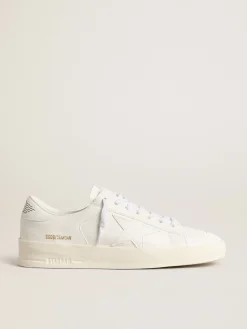 Outlet Golden Goose Stardan Masculino com base vegetal e estrela e talão brancos Tênis 100% vegano