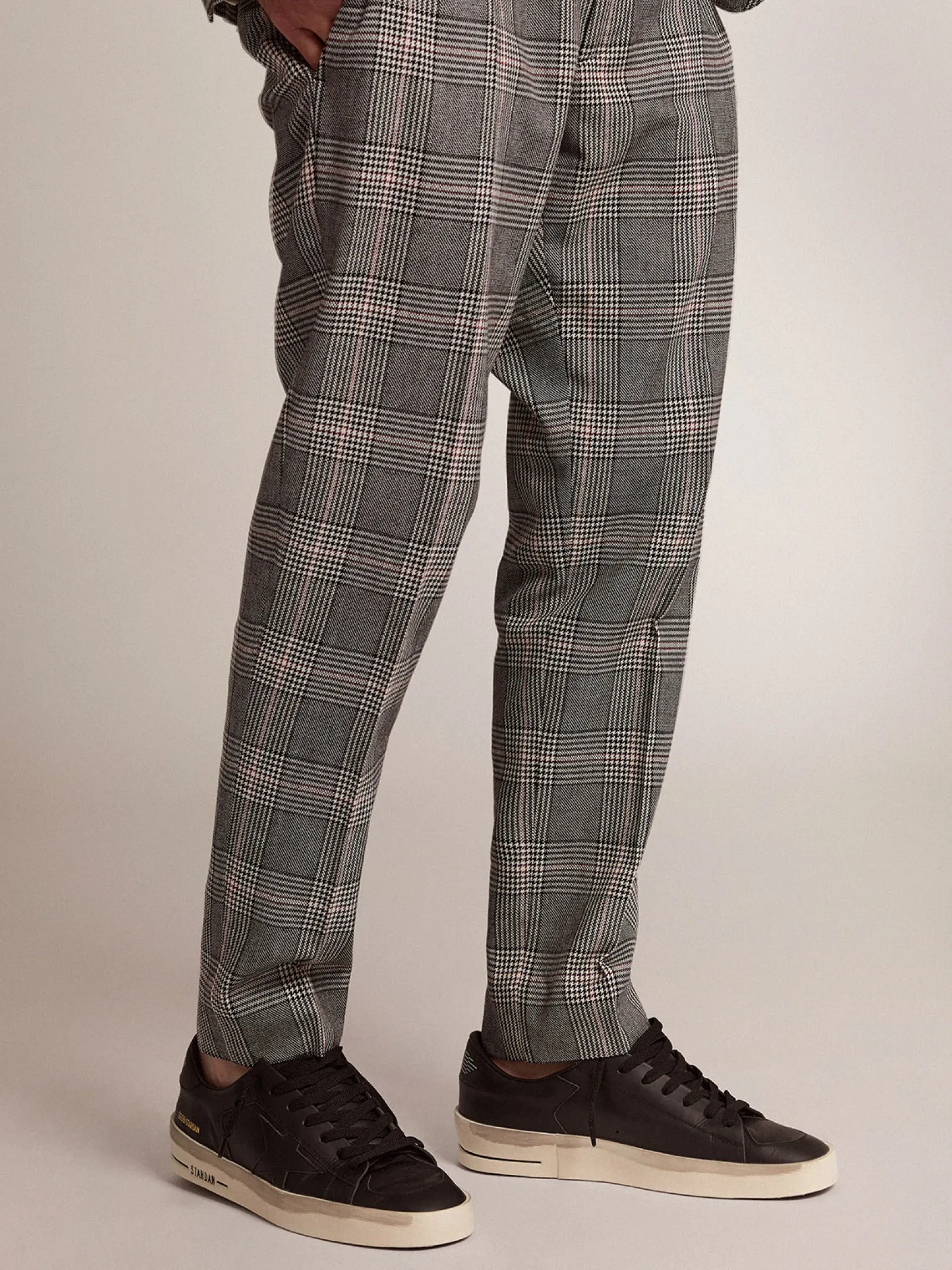 Best Sale Golden Goose Stardan masculino de total black Cabedal: 100% couro bovino