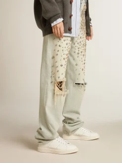 Cheap Golden Goose Starter Feminino com base vegetal e estrela e talão brancos Tênis 100% vegano