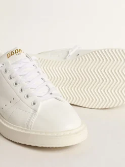 Online Golden Goose Starter Masculino com base vegetal e estrela e talão brancos Tênis 100% vegano