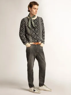 Flash Sale Golden Goose Super-Star com estrela de couro metálico azul e talão preto Cor: branco
