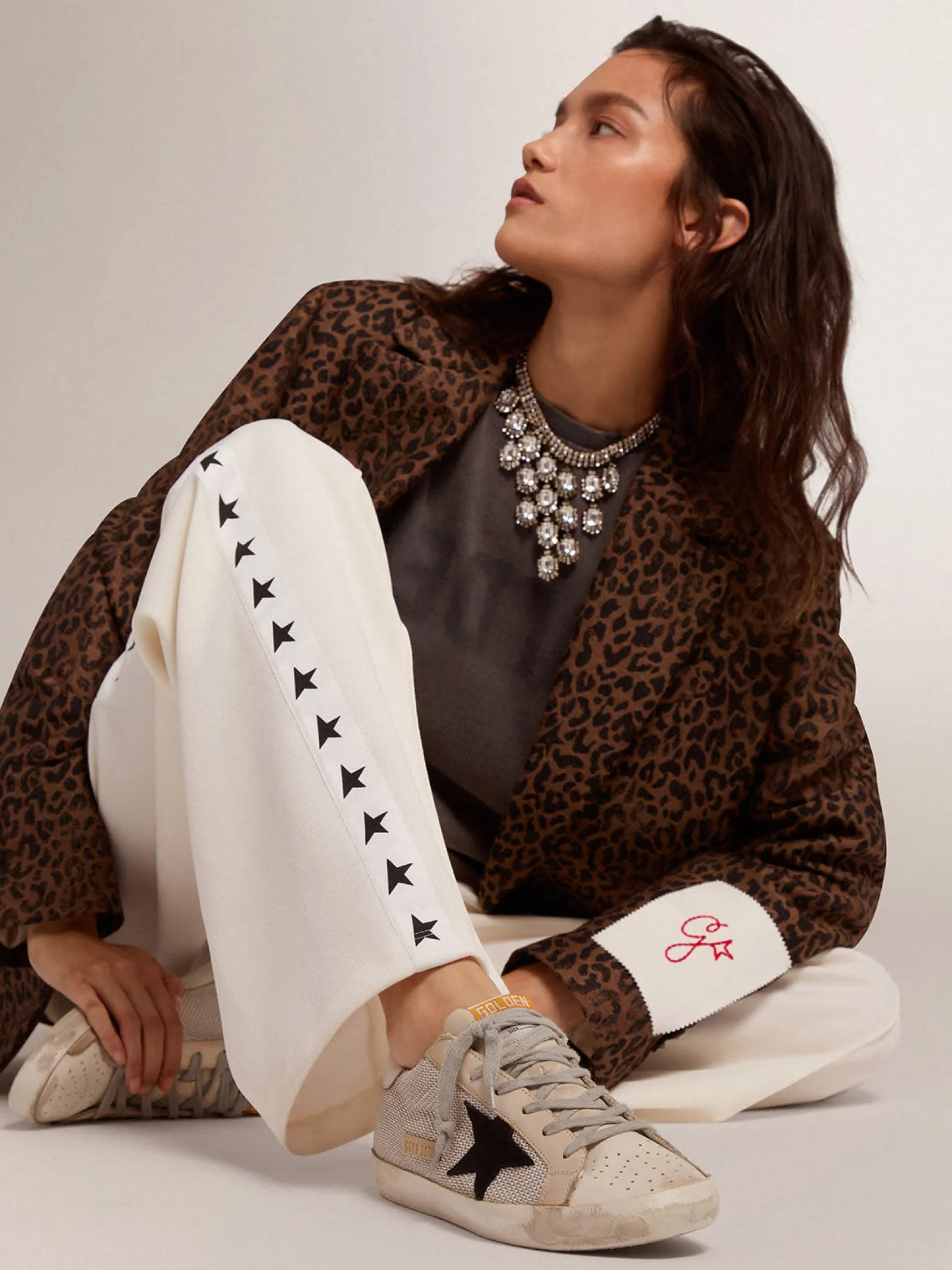 Fashion Golden Goose Super-Star feminino de couro Cabedal: 80% poliéster, 20% couro bovino