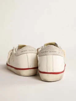 Store Golden Goose Super-Star Feminino LTD CNY de napa com estrela cor de marfim Cabedal de napa branca