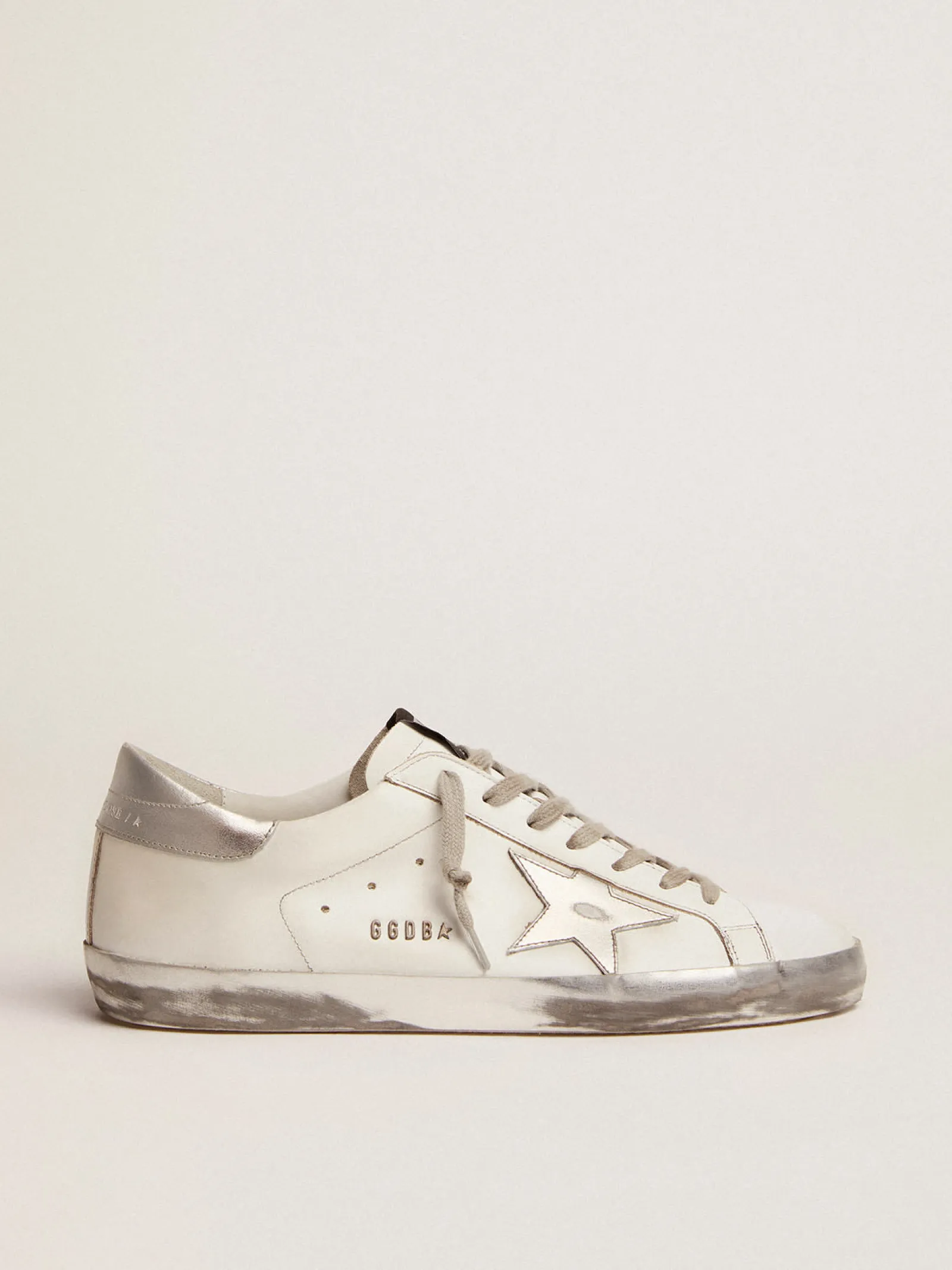 Best Sale Golden Goose Super-Star masculino com estrela e talão de glitter Cabedal de couro de bezerro