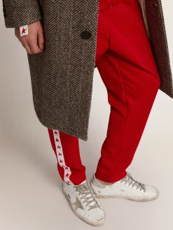Clearance Golden Goose Super-Star masculino com talão prateado e inscrições Cabedal: 100% couro bovino