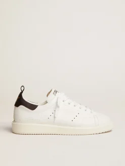 Best Sale Golden Goose Tênis Starter Cabedal de couro