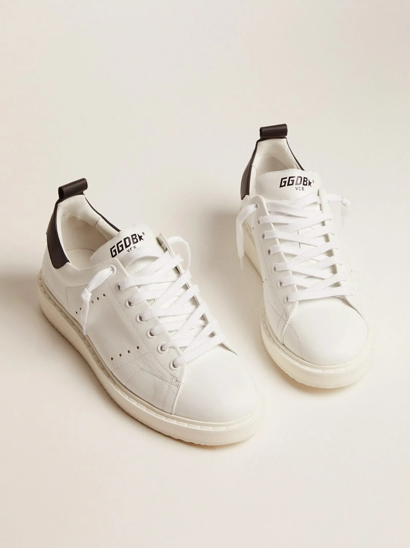 Best Sale Golden Goose Tênis Starter Cabedal de couro