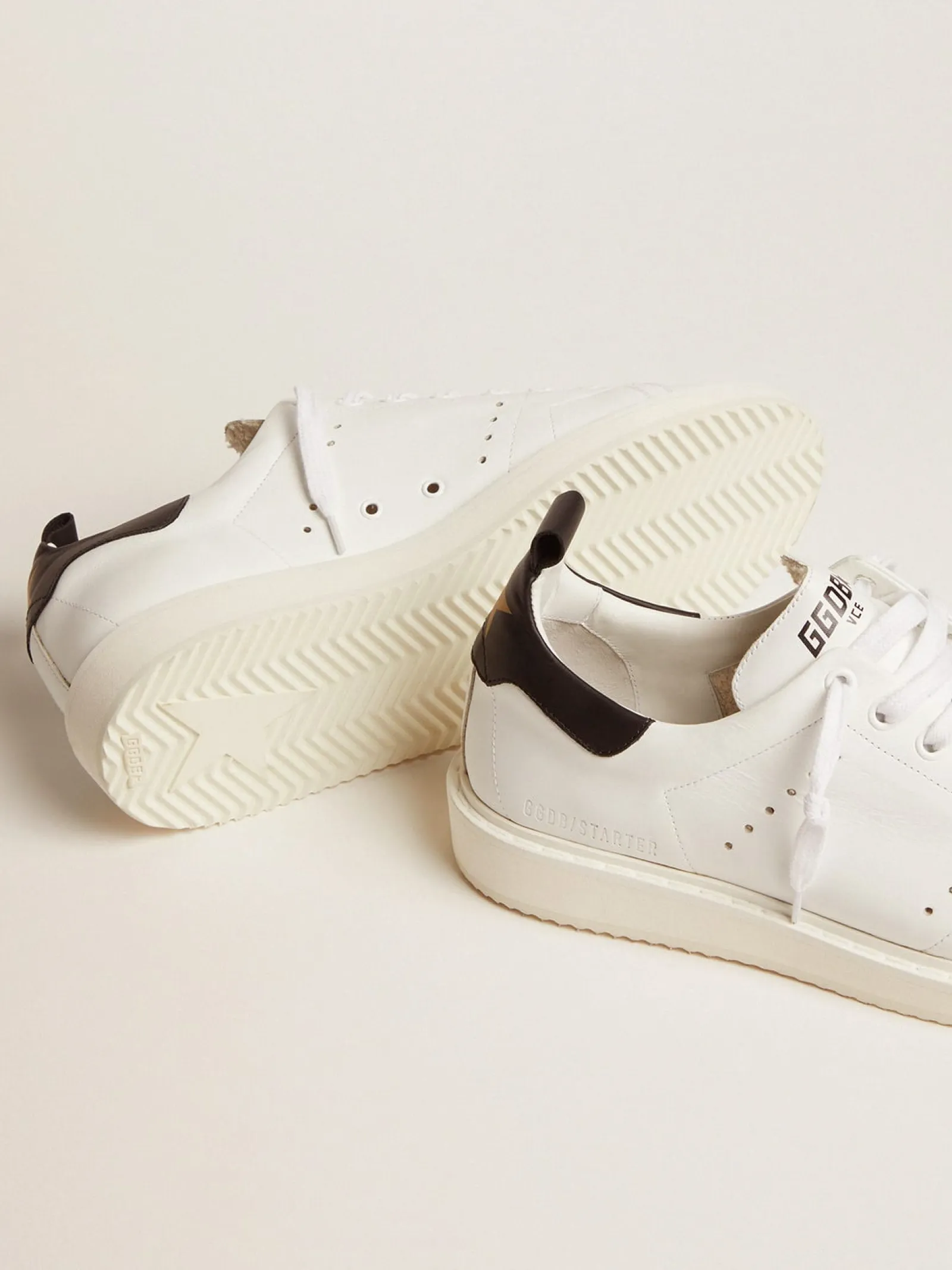 Best Sale Golden Goose Tênis Starter Cabedal de couro