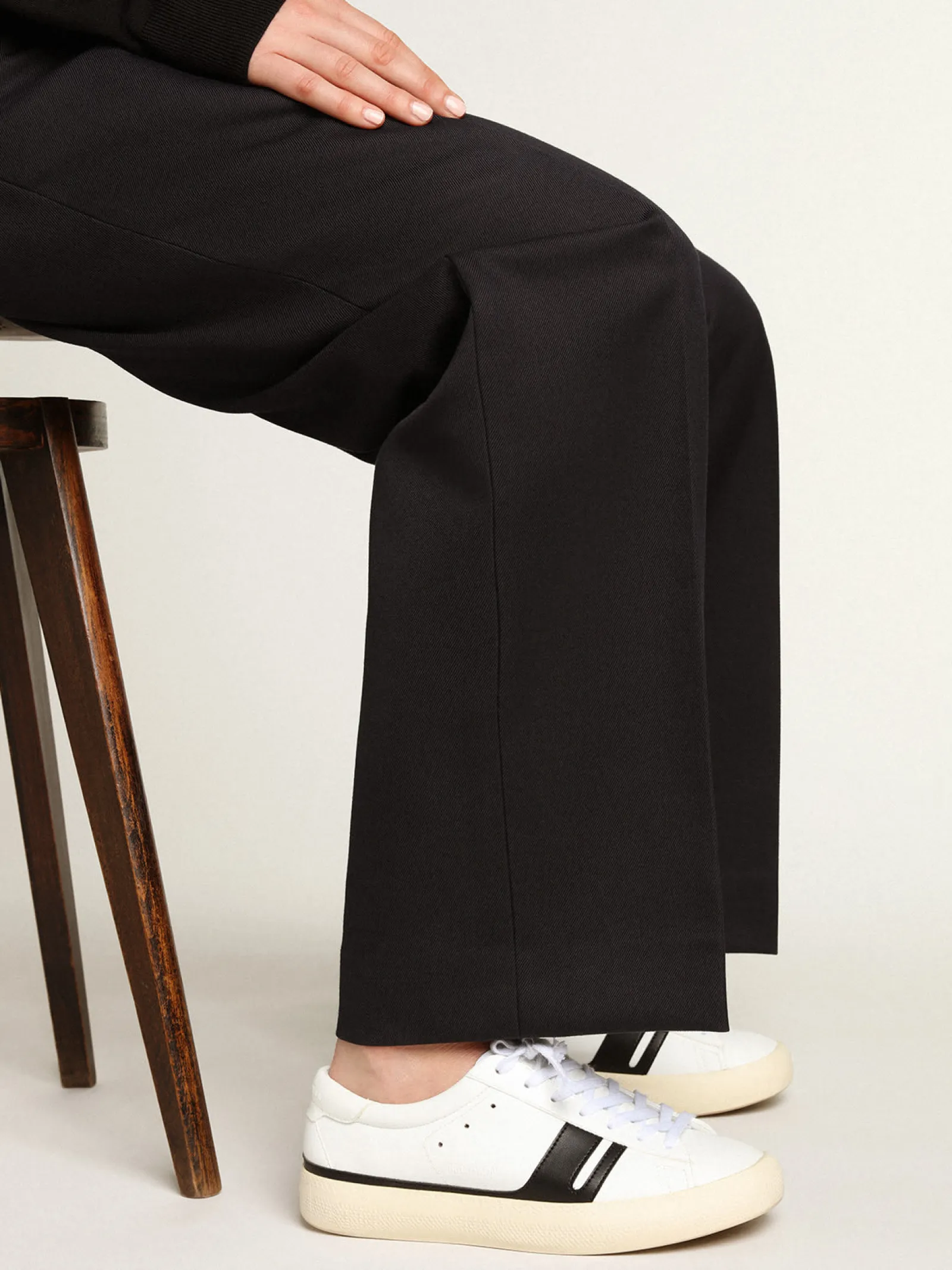 Cheap Golden Goose Tênis Yatay Model 1B sustentável com cabedal branco realizado em material biobaseado e Y preto Cabedal branco realizado em Yatay B, material biobaseado derivado de fontes vegetais não alimentares