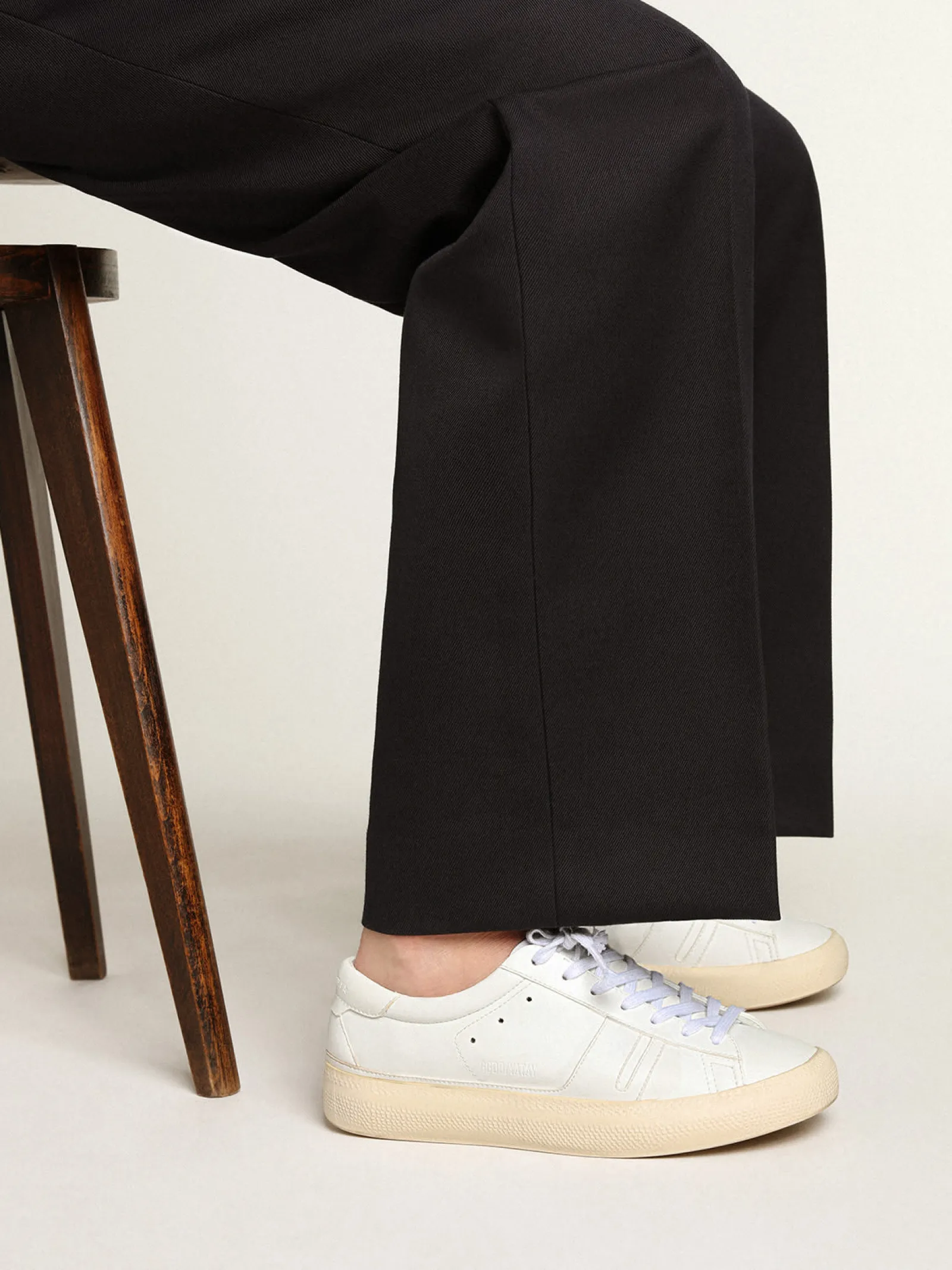 Discount Golden Goose Tênis Yatay Model 1B sustentável com cabedal branco realizado em material biobaseado e Y branco Cabedal branco realizado em Yatay B, material biobaseado derivado de fontes vegetais não alimentares