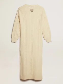 Cheap Golden Goose Vestido de lã com bordado nas costas Coleção Journey