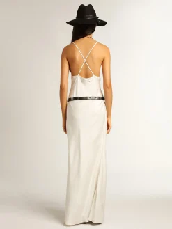 Discount Golden Goose Vestido slip dress cor de pergaminho Cor: pergaminho