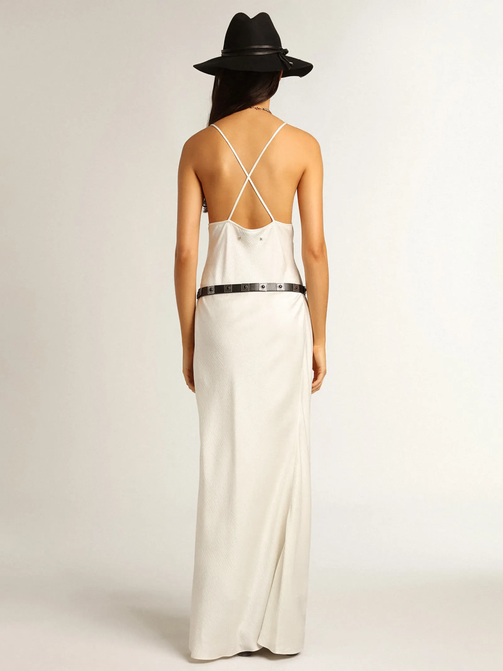Discount Golden Goose Vestido slip dress cor de pergaminho Cor: pergaminho