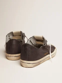 Online Golden Goose V-Star masculino de couro preto com estrela de couro Cor: preto
